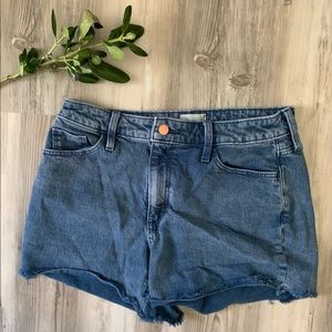 Women's High-Rise Midi Jean Shorts - Universal Thread Blue  Sz 8
